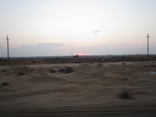 デルタ夕日